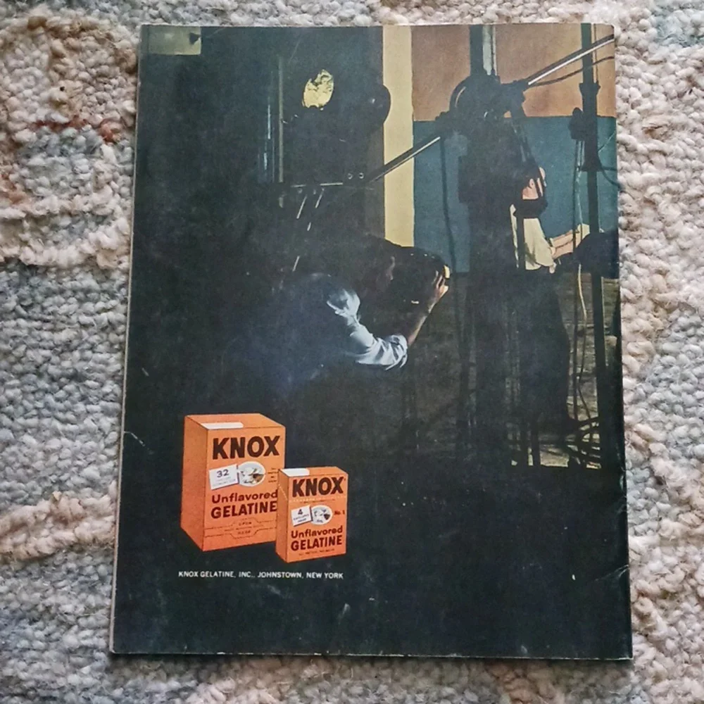 KNOX On Camera Recipes Vintage 1963 Gelatin Cookbook RETRO Photos Salads